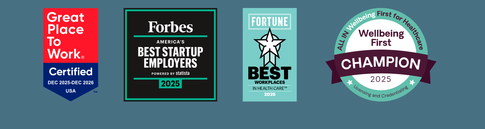 Talkiatry workplace award badges